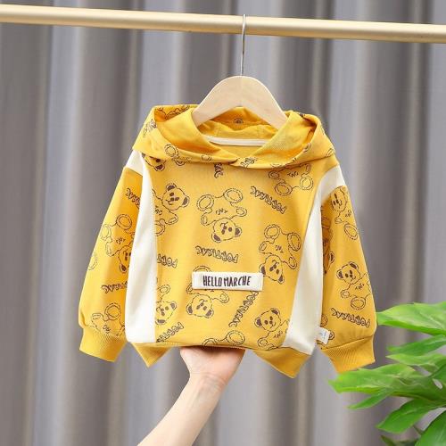 寶寶衛衣春秋款兒童休閑上衣春季薄款男女童春裝2026新款洋氣帽衫