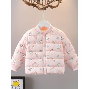 女童棉服內膽秋冬加厚中小童卡通滿印棉衣兒童校服神器內外穿外套