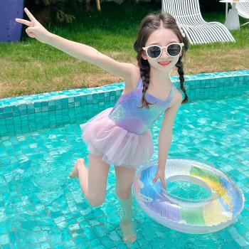 裙式夏季女寶寶美人魚兒童吊帶