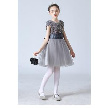 女童公主裙兒童合唱服裝中小學生詩歌朗誦表演服合唱團主持人禮服