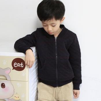 日系男童夾棉秋裝棒球服空氣上衣