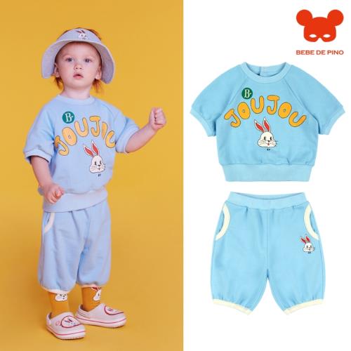 BEBEDEPINO品諾春季卡通兔子短袖