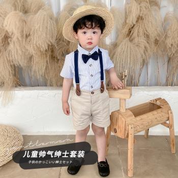夏季周歲生日花童紳士表演西裝