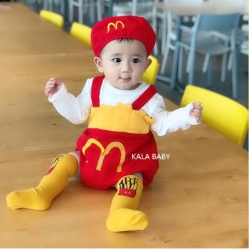 網紅嬰兒衣服連體衣新生兒6-12個月男女寶寶秋裝純棉睡衣套裝爬服