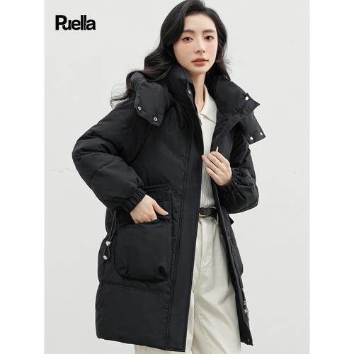 【品牌清倉撿漏2件5折】拉夏貝爾Puella時尚百搭高級感女中長款加