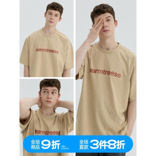 WARMTREES 2025SS新款小寫logo字母短袖T恤原創潮牌經典款情侶裝