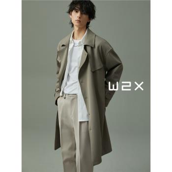 春秋季中長款痞帥外套休閑風衣