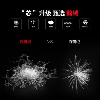 羽絨服男鵝絨秋冬季2024新款輕薄青少年短款加厚高階品牌大碼外套