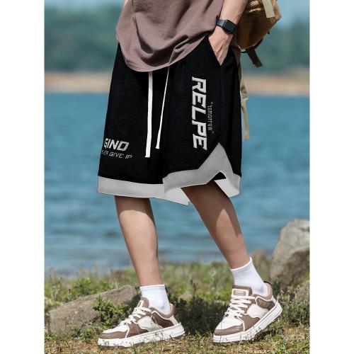 潮牌特大碼男士胖子休閑短褲加肥加大340斤時尚學生運動5五分中褲