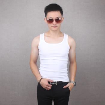 修身型純棉透氣吊帶四季男士背心