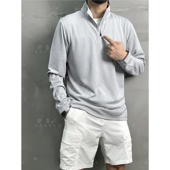 高階牛貨透氣排汗休閑長袖POLO衫