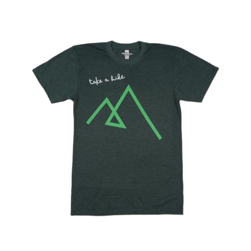 歐美風TAKE A HIKE 徒步旅行美式復古經典印花男女款寬松短袖T恤