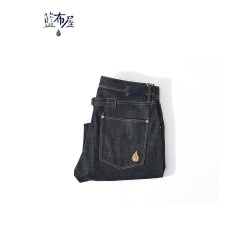 專業養牛藍布屋日本岡山KUROKI黑木橙邊標準直筒赤耳牛仔褲601R+