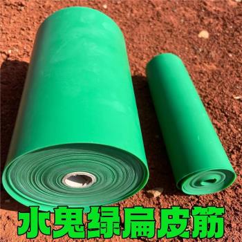 猛獁鳥品牌水鬼綠扁皮筋彈弓專用精品乳膠高回彈皮筋2米/10米裝