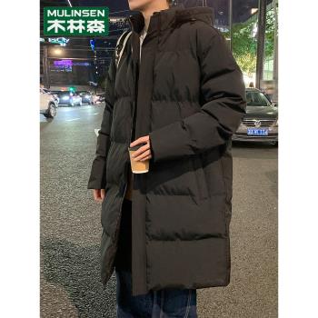 木林森冬季保暖連帽加厚外套棉衣