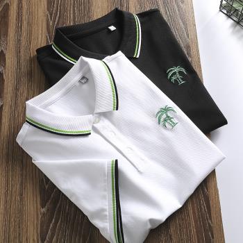 POLO椰樹男裝工廠休閑短袖刺繡