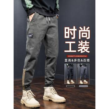 加厚加絨寬松束腳秋冬款休閑長褲