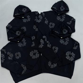 DENIM TEARS MONO Cotton Wreath發泡木棉花連帽衛衣帽衫