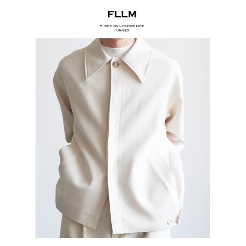 fllm 再也裝不了其他 高級尖領暗扣西裝夾克2024