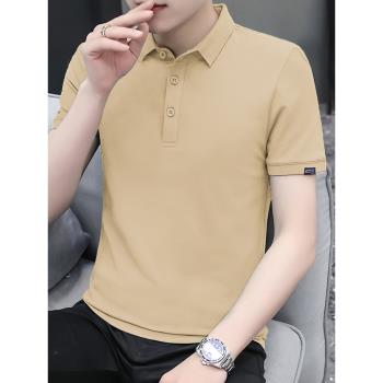 潮牌夏季光棉半袖上衣服polo衫