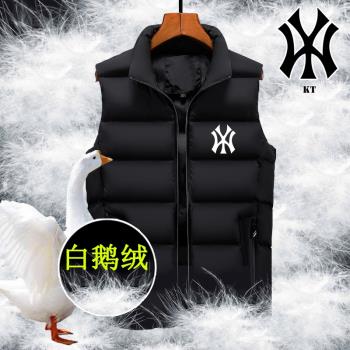 馬甲羽絨服男背心鵝絨外穿高階輕薄品牌2025新款坎肩秋冬大碼馬夾