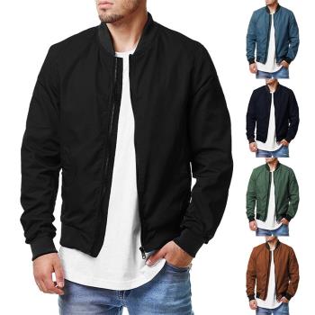 Mens zipper jacket 男式夾克休閑潮大碼男裝飛行員拉鏈男外套
