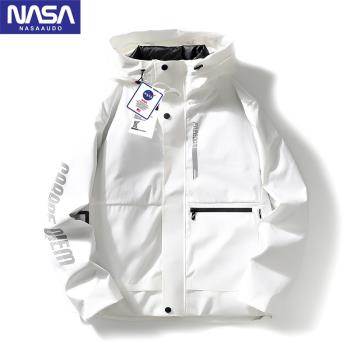 nasa羽絨服春裝情侶外套沖鋒衣