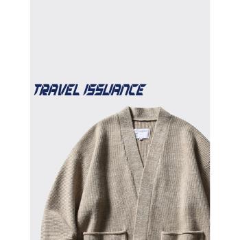 TRAVEL ISSUANCE 到底懂不懂 日系寬松慵懶開衫情侶針織衫毛衣bf