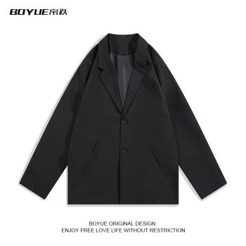 BOYUE帛躍韓版帥氣小西裝外套男高級感上衣新款西服春夏季ins男士