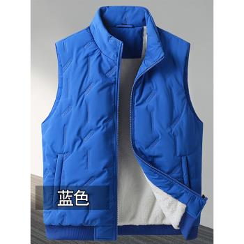 馬夾男式新款冬季情侶棉馬甲加厚保暖坎肩休閑立領無袖外套300斤