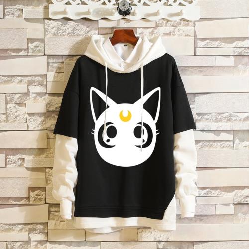 春秋裝美少女戰士卡通月野兔 情侶裝衛衣青少年學生連帽動漫外套