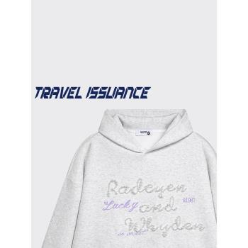 TRAVEL ISSUANCE炸街連帽衛衣