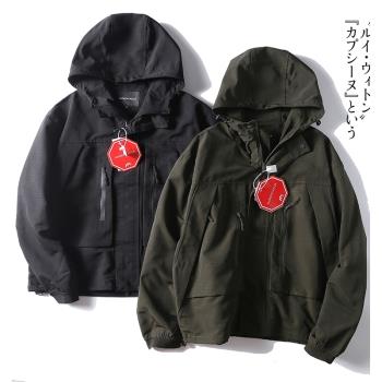 ODM公司單！戶外山系風 外貿男士秋季防風防水連帽沖鋒衣夾克外套