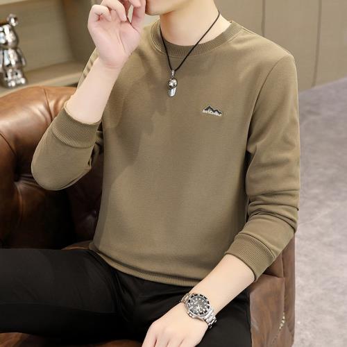 名牌男士圓領衛衣春秋季潮流高端休閑長袖打底衫男秋裝套頭上衣服