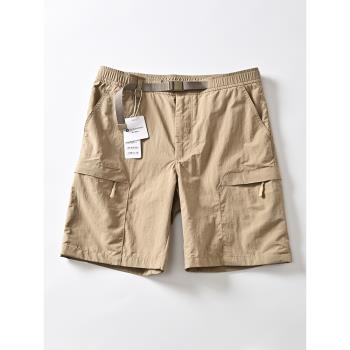 門店199+試衣間外貿單夏季男士防水透氣登山短褲多口袋工裝五分褲