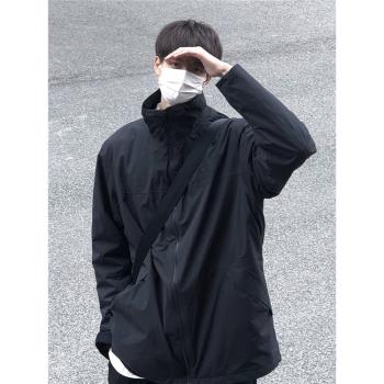 cleanfit美式沖鋒衣外套男秋季薄款防曬戶外登山高階感運動夾克衫