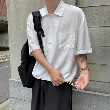 MRCYC韓版港風日系ins短袖襯衫