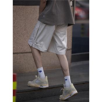 短褲男士夏季褲子日系風男裝復古cityboy休閑中褲直筒寬松五分褲