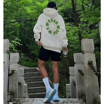 美式嘻哈潮牌字母印花街頭連帽衛衣男春秋薄款hiphop情侶寬松外套