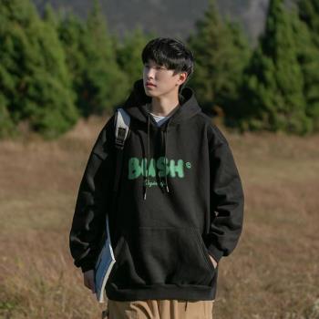 日系復古cityboy衛衣男春秋季連帽套頭衫青少年男裝外套休閑上衣