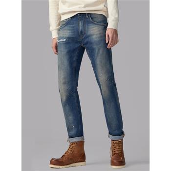 ABLE JEANS飛起四季潑墨牛仔褲