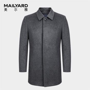 MAILYARD秋冬中長款羽絨羊毛大衣
