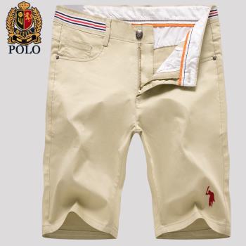 POLO保羅純棉微彈直筒型休閑褲