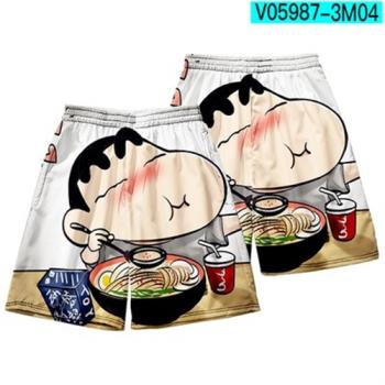 男女速幹印花卡通休閑青少年短褲