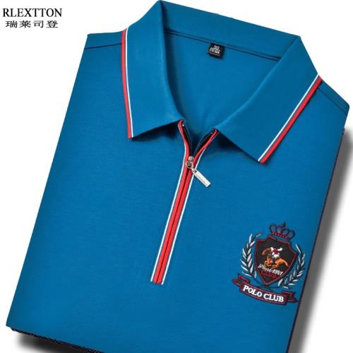 夏季新款純棉翻領短袖休閑T恤高檔POLO衫商務大碼男裝百搭上衣服