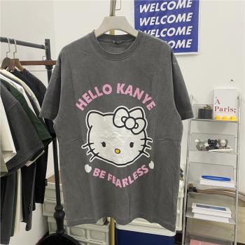 hello kitty凱蒂貓半袖潮情侶裝