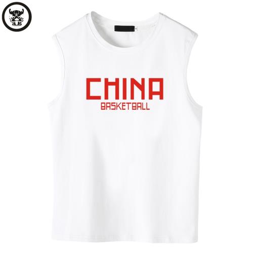 中國男籃國家隊籃球服china新疆棉無袖T恤背心男女運動文化衫同款