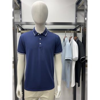 polo夏季透氣竹纖維青年百搭短袖