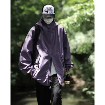 三防戶外沖鋒衣男秋季山系機能登山服美式復古工裝外套飛行員夾克