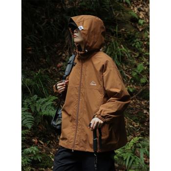 日系cityboy沖鋒衣外套男秋季新款連帽登山服戶外機能風工裝夾克